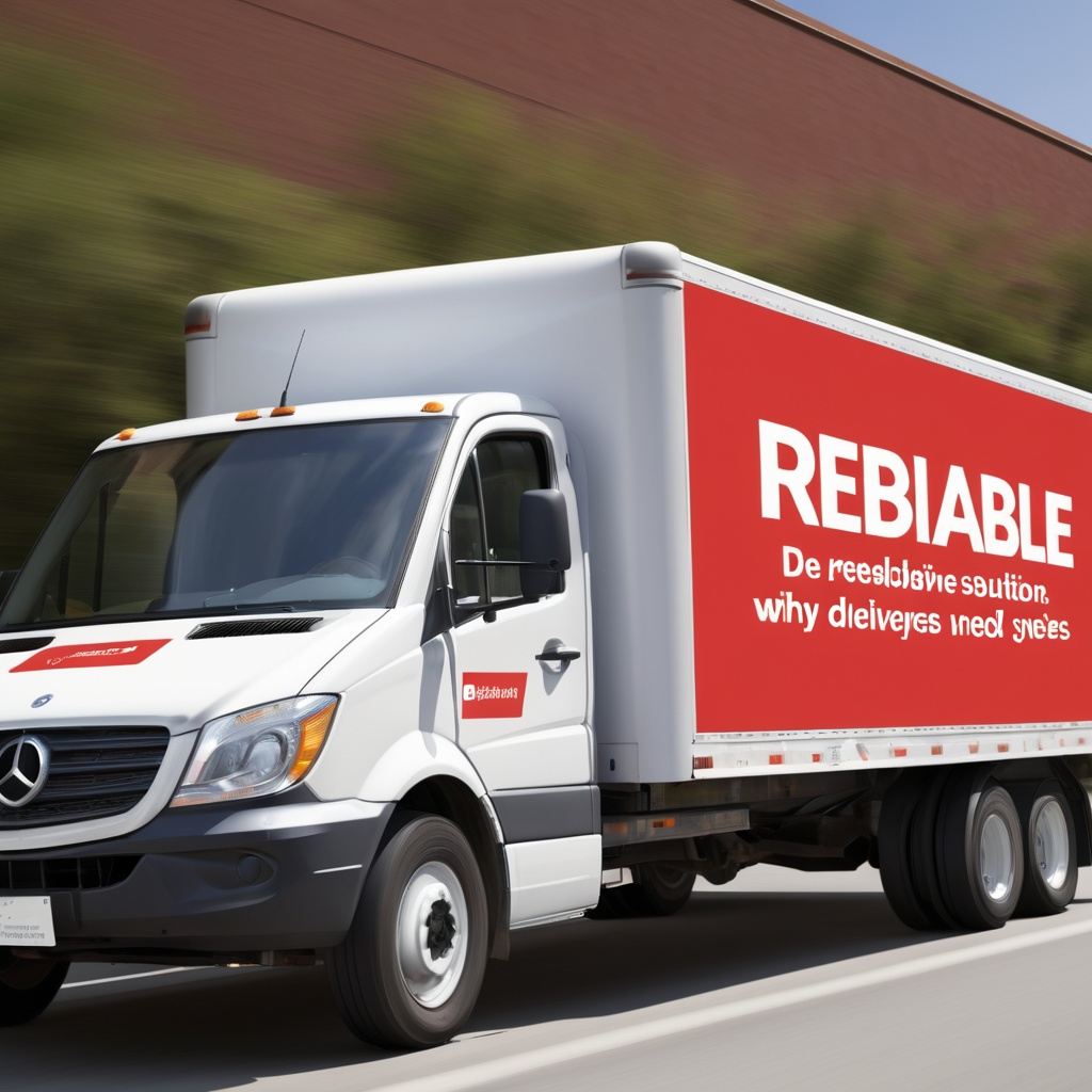Professional delivery truck - Fast and reliable package delivery services in Kuwait